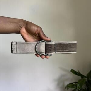 Vintage two tones Woven double D-ring skater belt size‎ 44